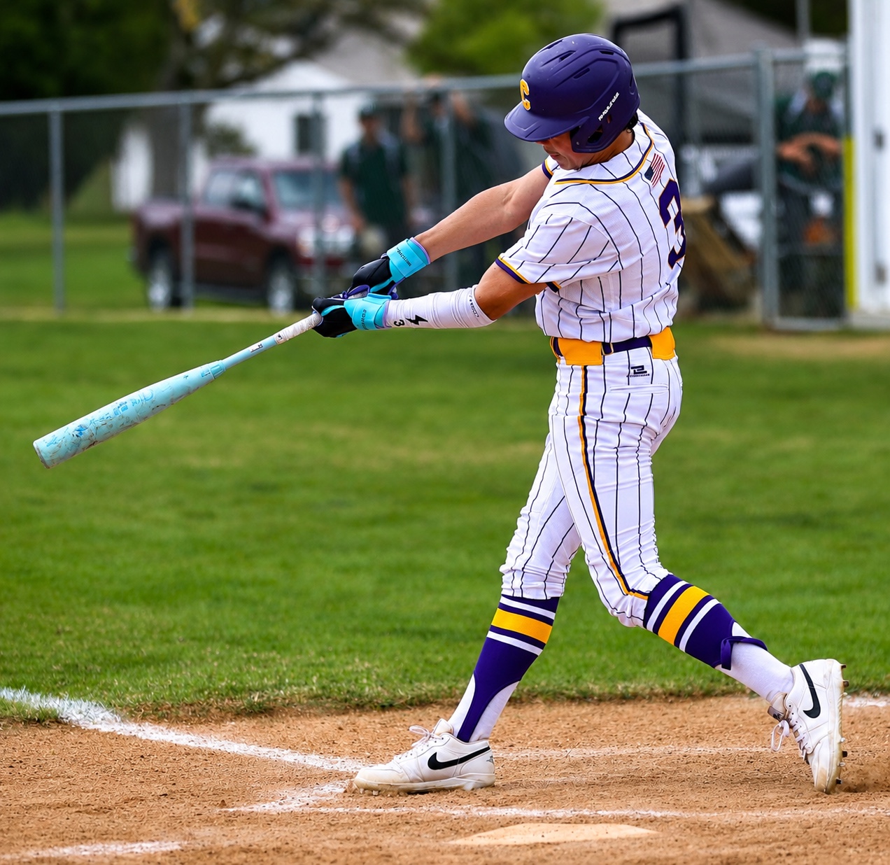 Chester baseball player batting