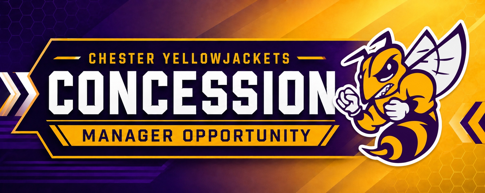 Chester Yellowjackets concession manager opportunity